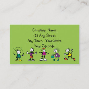 day care,child care, teacher or  babysitting business card