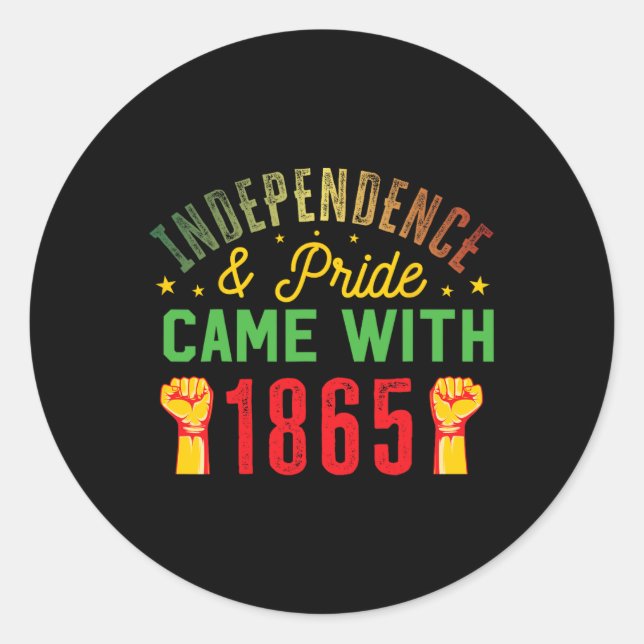 Day  classic round sticker (Front)