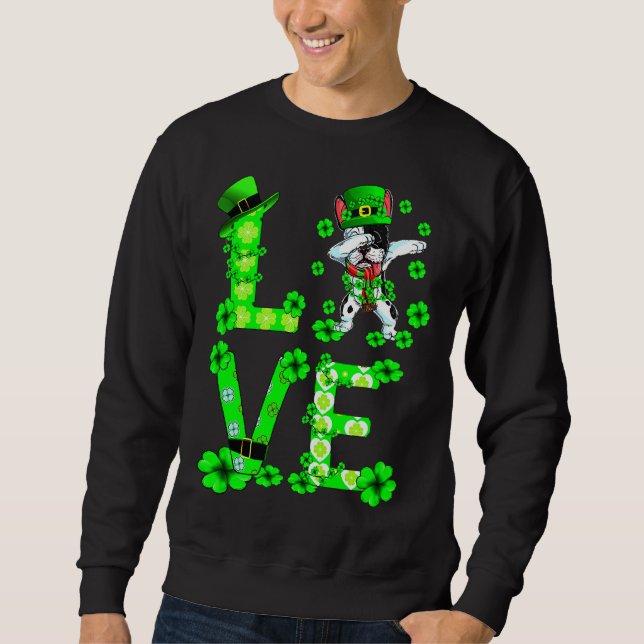 Day Dabbing French Bulldog Sweatshirt (Front)