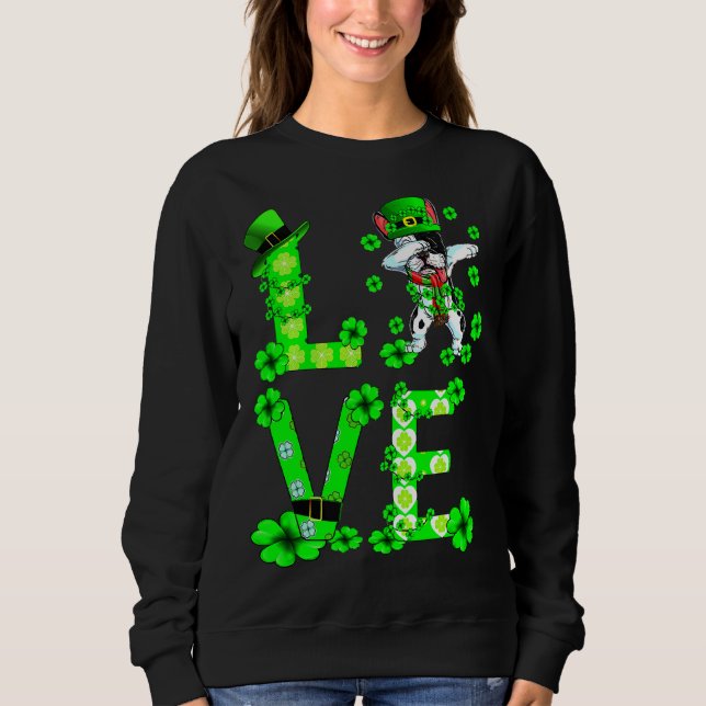 Day Dabbing French Bulldog Sweatshirt (Front)