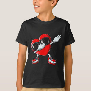 Day Dabbing Heart Boys Girls Love Dab Dance Funny T-Shirt