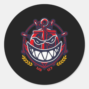 Day Daddy Shark Family  Classic Round Sticker
