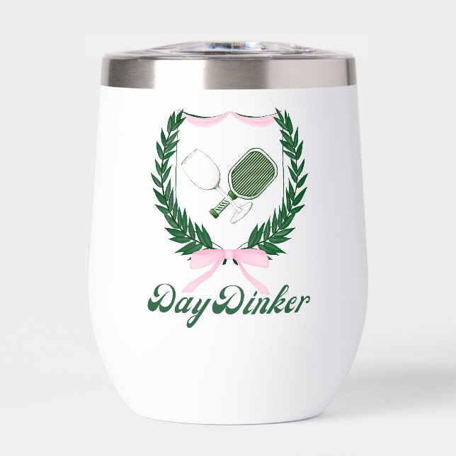 "Day Dinker" Pickleball Tumbler  (Front)