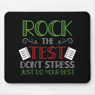 Day Do Your Best State Testing Teacher Student Boy Mouse Mat