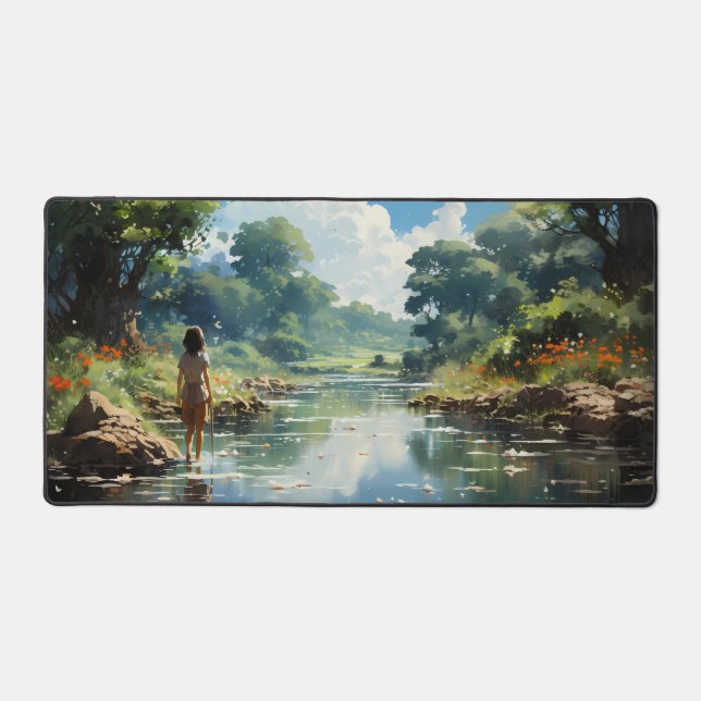 Day Dreaming About the World Beyond Desk Mat (Front)