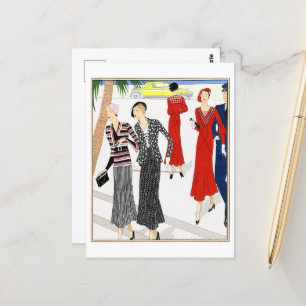 Day dresses by Noxa and Aine-Montaillé Postcard