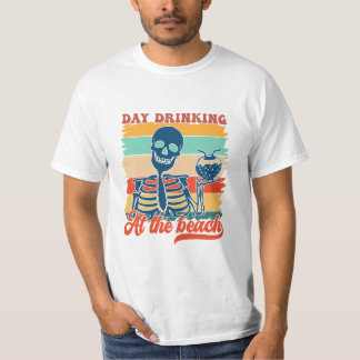 'Day drinking at the Beach", Summer design T-Shirt