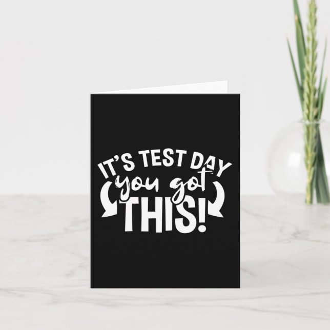 Day Examination Teacher Motivational  Card (Front)