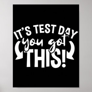 Day Examination Teacher Motivational Poster