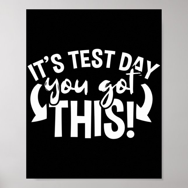 Day Examination Teacher Motivational  Poster (Front)