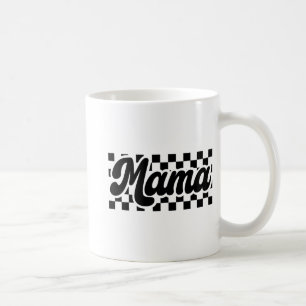 Day For Mum Retro Vintage Womens Chequered Mama Coffee Mug