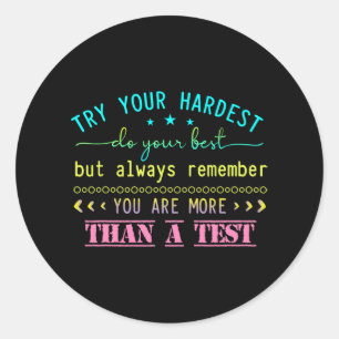 Day For Students Do Your Best Classic Round Sticker
