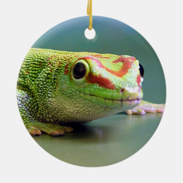 Day Gecko Ceramic Tree Decoration (Back)