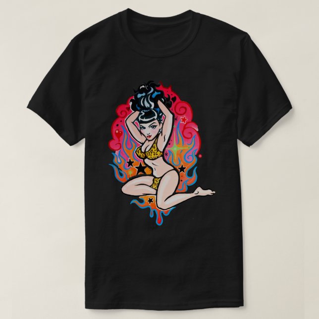Day Gift For Bettie Page V12 Poster Men T Shirt Al (Design Front)