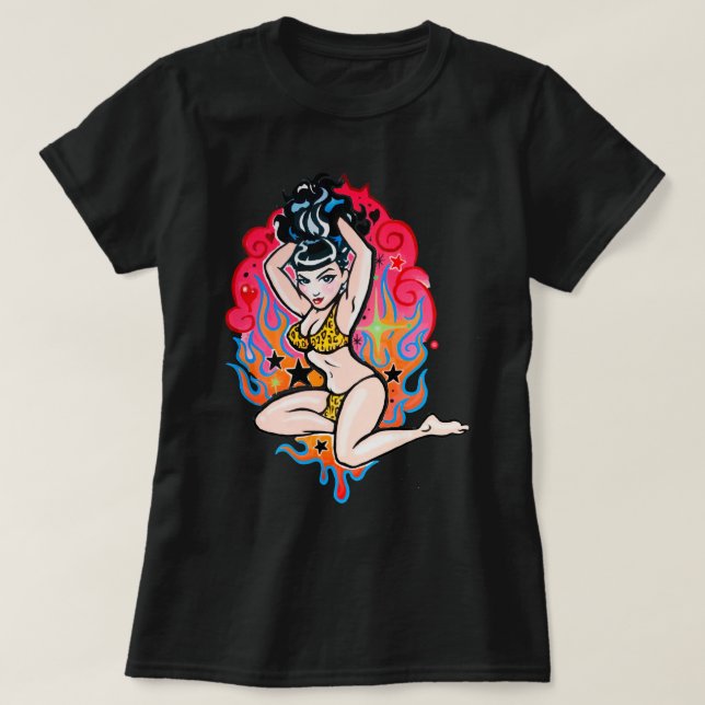 Day Gift For Bettie Page V12 Poster Men T Shirt Al (Design Front)