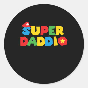 Day Gift For Dad Gift From Son Daughter Kids Wife Classic Round Sticker
