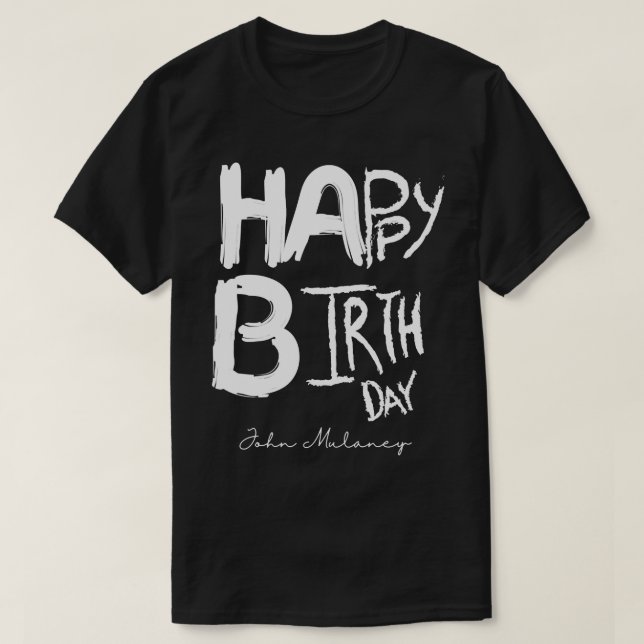 Day Gift For Happy Birthday John Mulaney From Scra T-Shirt (Design Front)