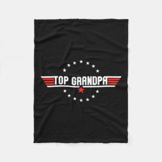 Day Gift Grandpa Gift From Grandkids Son Daughter  Fleece Blanket