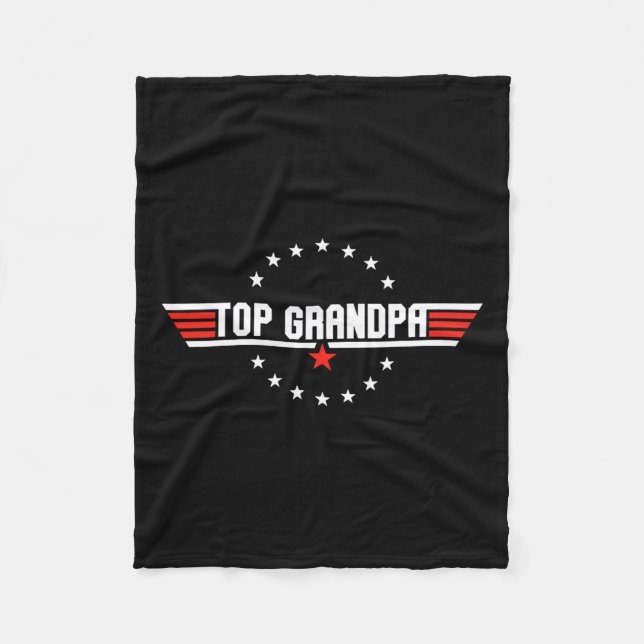 Day Gift Grandpa Gift From Grandkids Son Daughter  Fleece Blanket (Front)