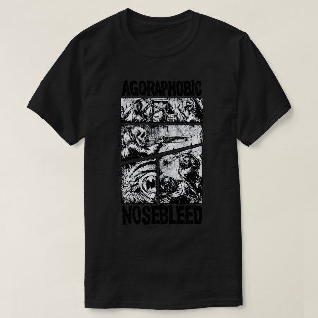 Day Gift Grindcore Band Agoraphobic Nosebleed Celi T-Shirt (Design Front)
