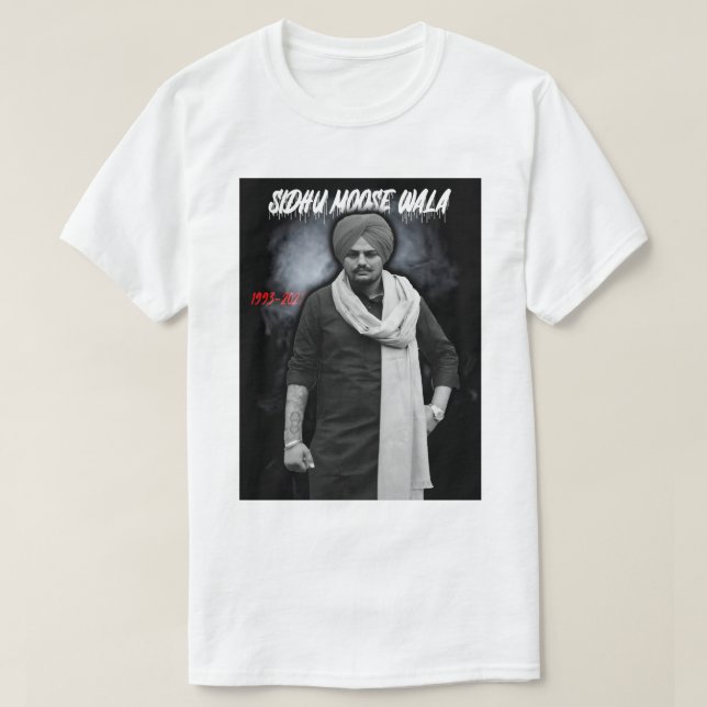 Day Gift Sidhu Punjabi Cinema Moose Wala Funny Fan T-Shirt (Design Front)