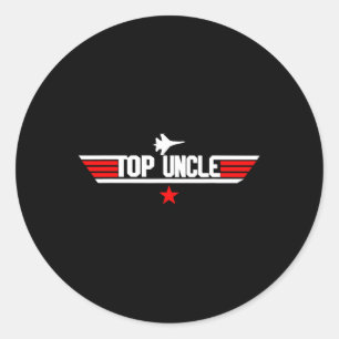 Day Gift Uncle Gift From Niece Nephew Sister Broth Classic Round Sticker