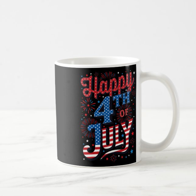 Day Happy 4th Of July  Coffee Mug (Right)