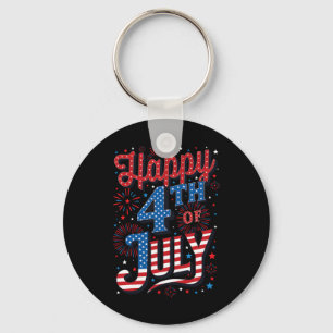 Day Happy 4th Of July Key Ring