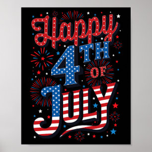 Day Happy 4th Of July  Poster