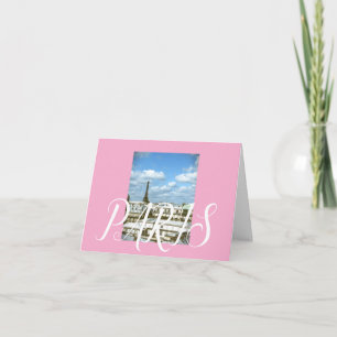 Day in Paris  Thank You Card