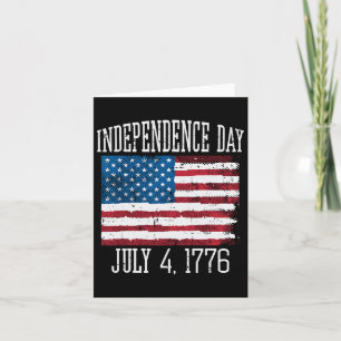 Day July 4 1776 4th July America Men Women Kids Card
