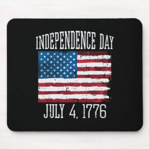 Day July 4 1776 4th July America Men Women Kids Mouse Mat