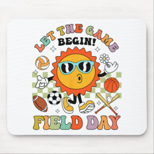 Day Let The Games Begin Teachers Kids Field Day 20 Mouse Mat
