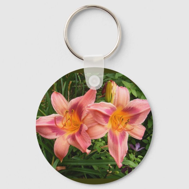 Day Lily 112 ~ keychain (Front)