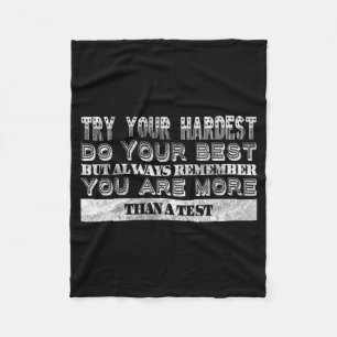 Day Motivation For Teacher Fleece Blanket