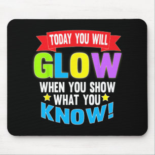 Day Motivational Testing Shirts For Women Teachers Mouse Mat