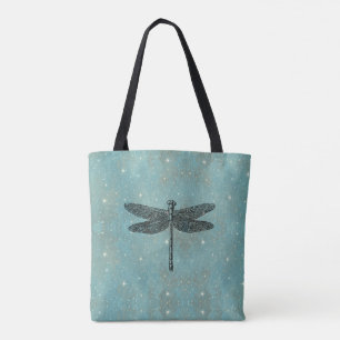 Day & Night Dragonfly Rainbow Insect Science Bug Tote Bag
