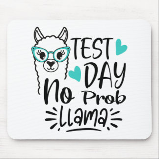Day No Prob-llama Llama Teacher Testing Day 2  Mouse Mat