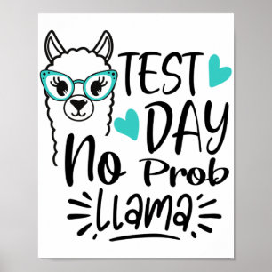 Day No Prob-llama Llama Teacher Testing Day 2  Poster