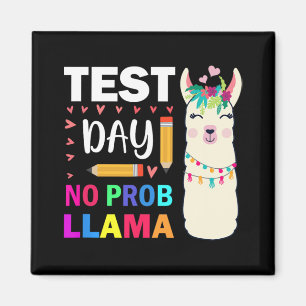 Day No Prob-llama Llama Teacher Testing Day 9  Magnet