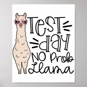 Day No Prob Llama Teacher Testing Day 1 Poster