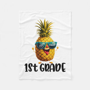 Day Of 1st Grade Peace Out 1st Grade Funny Graduat Fleece Blanket