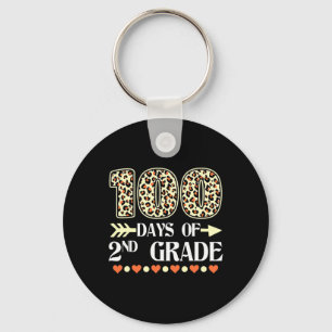 Day Of 2nd Grade Teachers 100 Days Of School Leopa Key Ring
