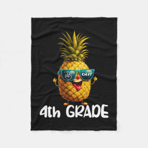 Day Of 4th Grade Peace Out 4th Grade Funny Graduat Fleece Blanket