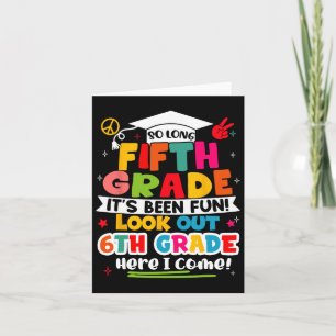 Day Of 5th Grade Graduation Graduate Boys Girls Ki Card