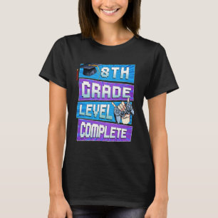 Day Of 8th Grade Level Complete Graduation Boys Hi T-Shirt