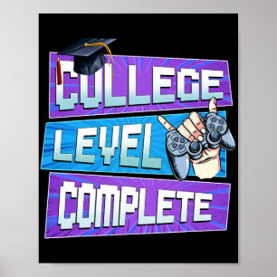 Day Of College Level Complete Graduation Boys Him Poster