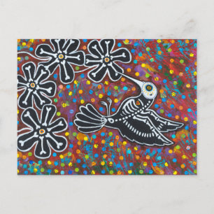 Day of Dead Hummingbird Postcard