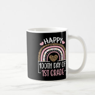 Day Of First Grade Fun 100 Days Of School Teacher Coffee Mug