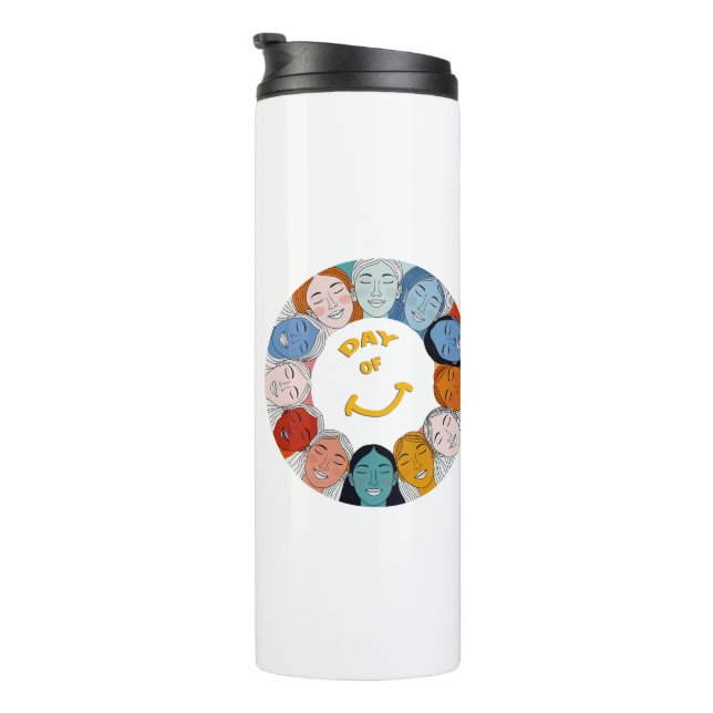 Day of Happiness  Thermal Tumbler (Rotated Right)